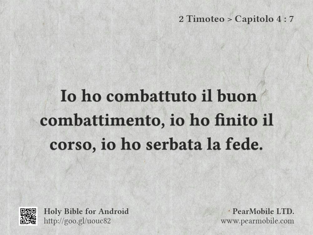 2 Timoteo, Capitolo 4:7
